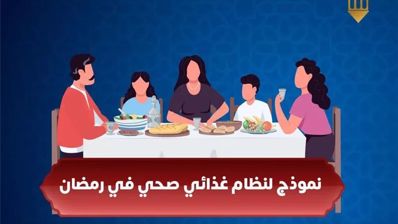 حافظ على وزنك .. الصحة تعرض نظاما غذائيا صحيا لافطار رمضان ... انفوجراف