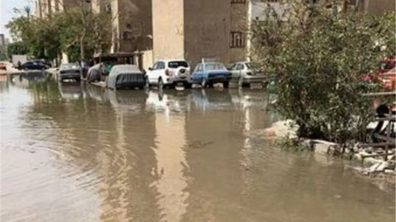 الإسماعيلية تتعامل مع كسر ماسورة مياه رئيسية ..صور