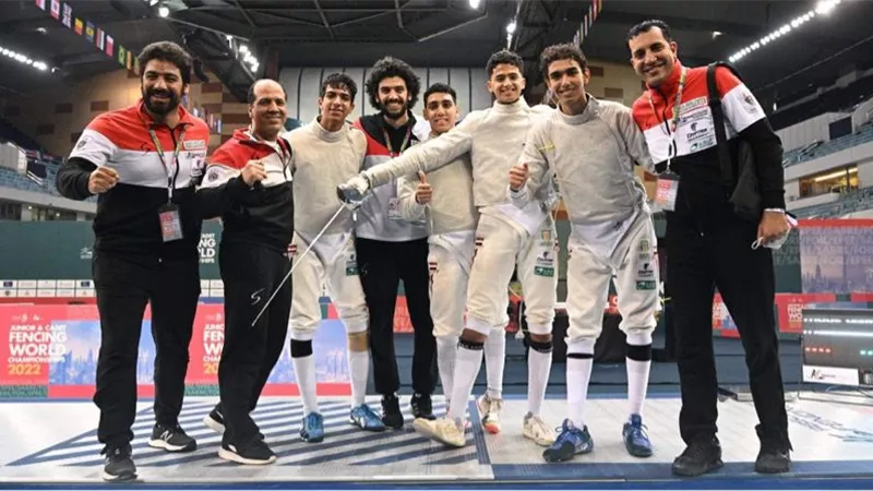 منتخب مصر يتوج ببرونزية بطولة العالم لسلاح السيف شباب بدبي