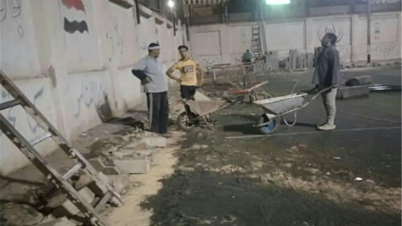 إحلال وتجديد ملعب جزيرة الاحرار بمركز طوخ بالقليوبية