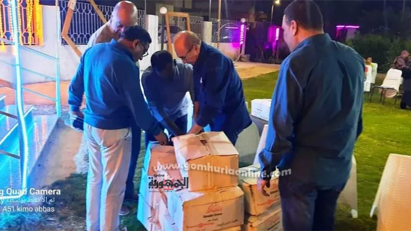 توزيع 1250 كرتونة رمضان على الأسر الأولى برأس غارب