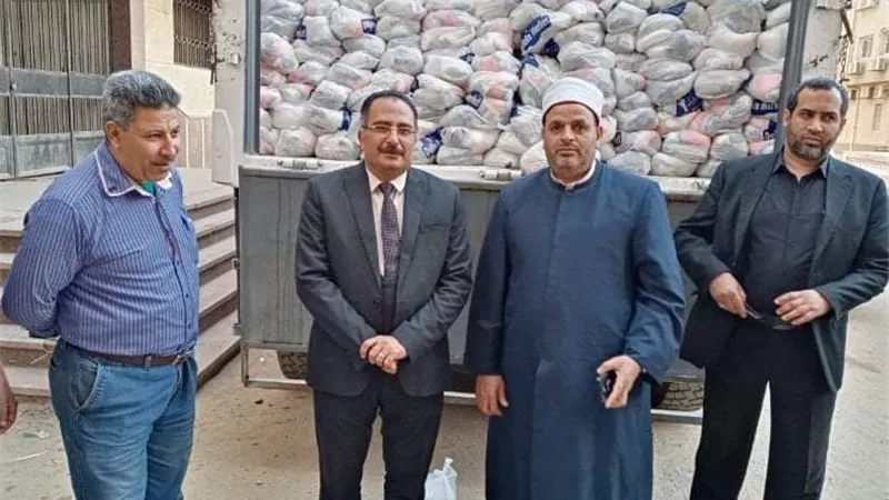 التضامن الإجتماعي بالشرقية: توزيع 3 أطنان لحوم و 3 آلاف شنطة مواد تموينية على المستحقين