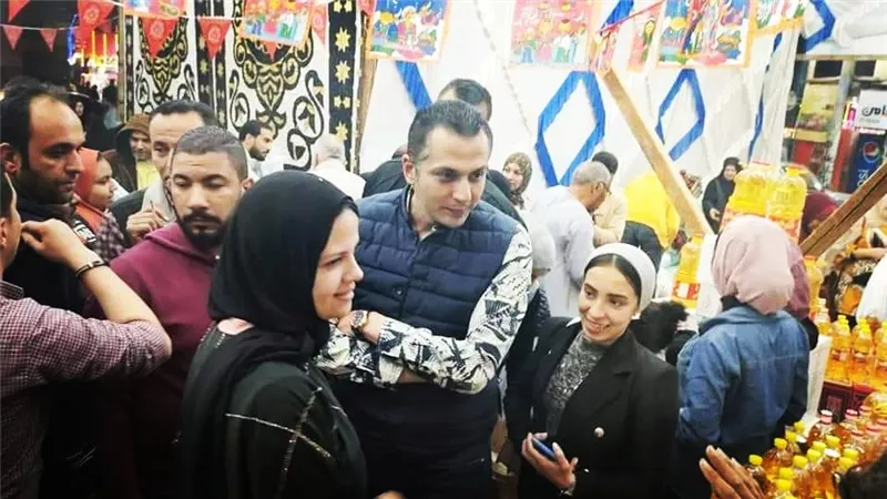 شادر رمضاني لدعم الخضروات واللحوم بمنياالقمح بأسعار مفاجأة