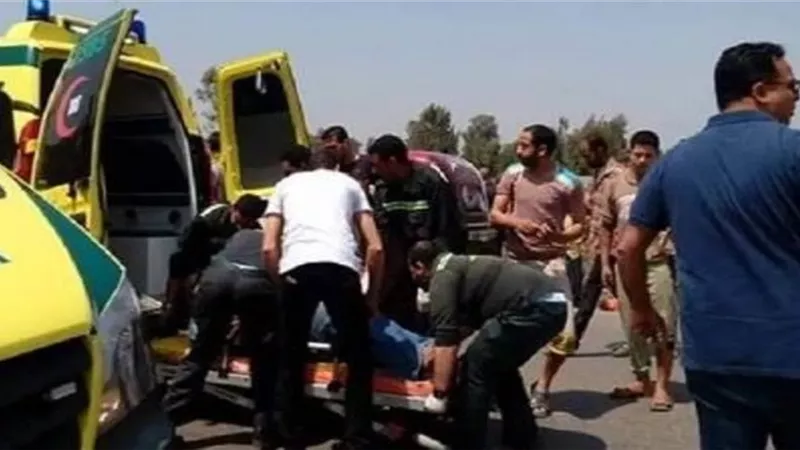 مصرع طفلة واصابة شقيقتها ووالدتهما فى حادث سير بالدقهلية