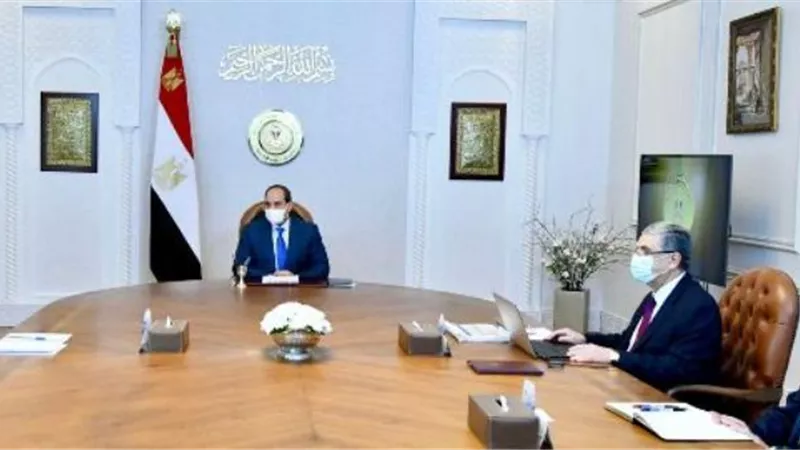 وزير الكهرباء يستعرض أمام الرئيس مستجدات التعاون مع الخبرات الدولية في مجال توليد طاقة الهيدروجين الأخضر