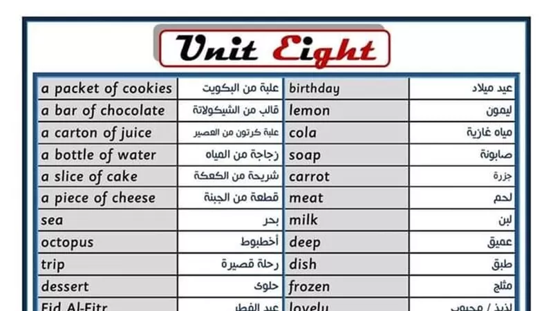 كلمات وبراجراف كونكت رابعة ابتدائي الترم الثاني