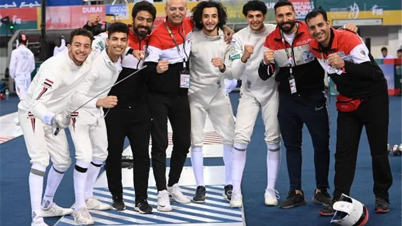 منتخب الشباب يقترب من ميدالية ببطولة العالم للمبارزة بدبي