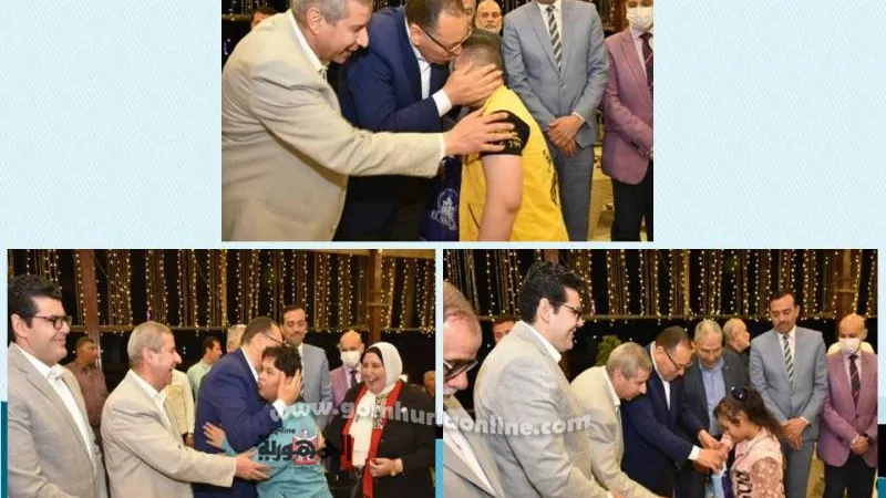 محافظ الشرقية يشارك طلاب مدارس التربية الخاصة حفل افطار جماعى