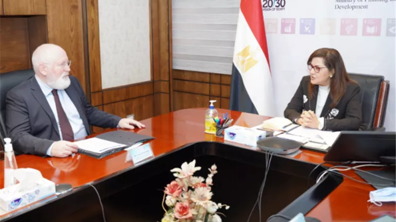 وزيرة التخطيط تلتقي نائب الرئيس التنفيذي للمفوضية الأوروبية لبحث تعميق التعاون