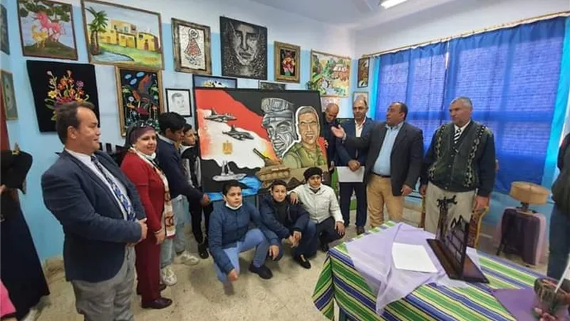 ورشة عمل بمدرسة الشهيد احمد المنسى ومعرض ختام الانشطة بادارة منيا القمح