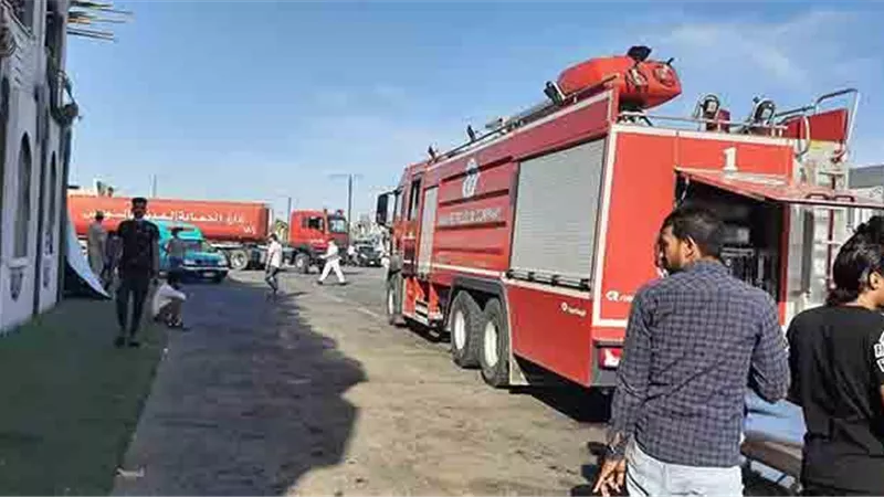 السيطرة على حريق فى شونة بصل ويلتهم 35 طن بالدقهلية