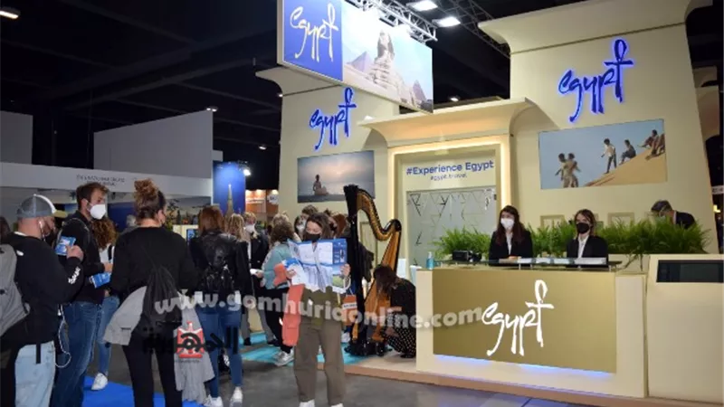 إقبال كبير من شركات السياحة ومنظمي الرحلات الإيطاليين على الجناح المصري المشارك بمعرض ميلانو السياحي بإيطاليا