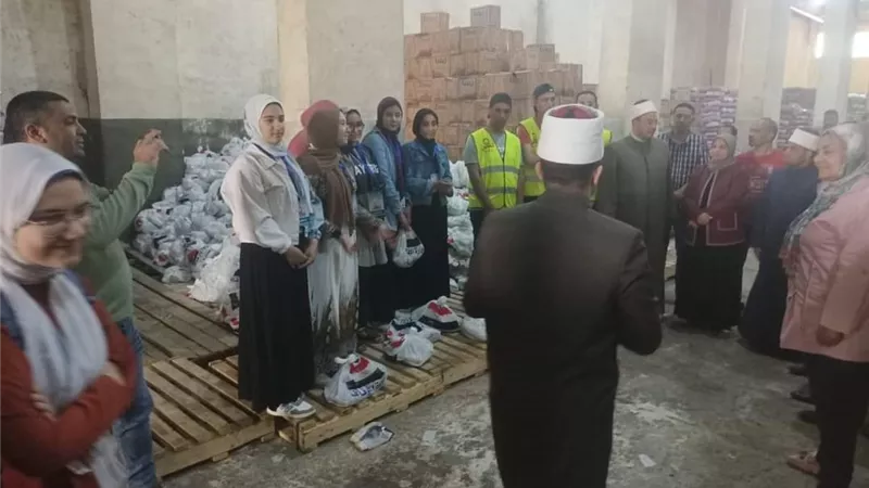 88 الف كيلو لحوم من الاوقاف للاسر الاولى بالرعايه ببنى سويف