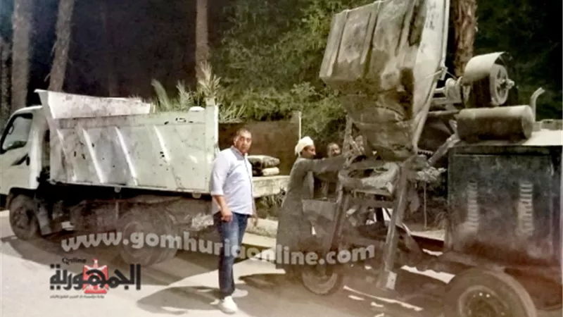 إيقاف حالتى تعدى بالبناء بدون ترخيص بمدينة الأقصر