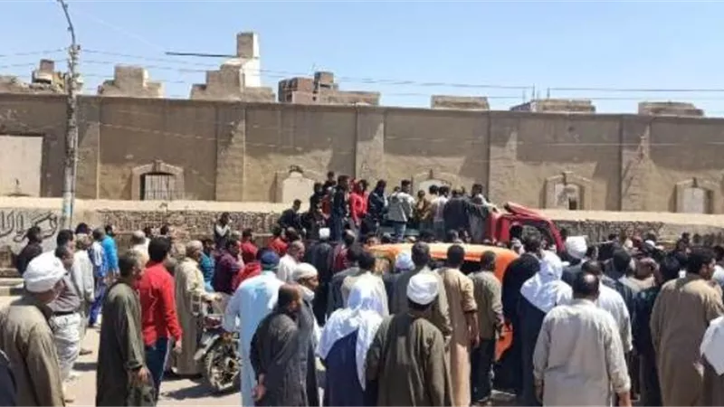 تشيع جنازة غريق نهر النيل ببنى سويف