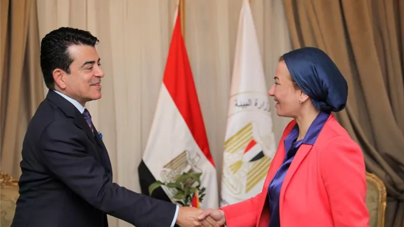 وزيرة البيئة تلتقى المدير العام لمنظمة 