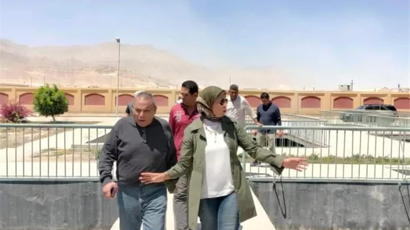 جولة تفقدية لمحطة معالجة المخلفات الصناعية