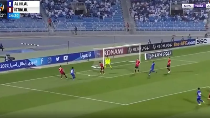 نتيجة الشوط الأول بين الهلال السعودى و استقلال دوشنبه