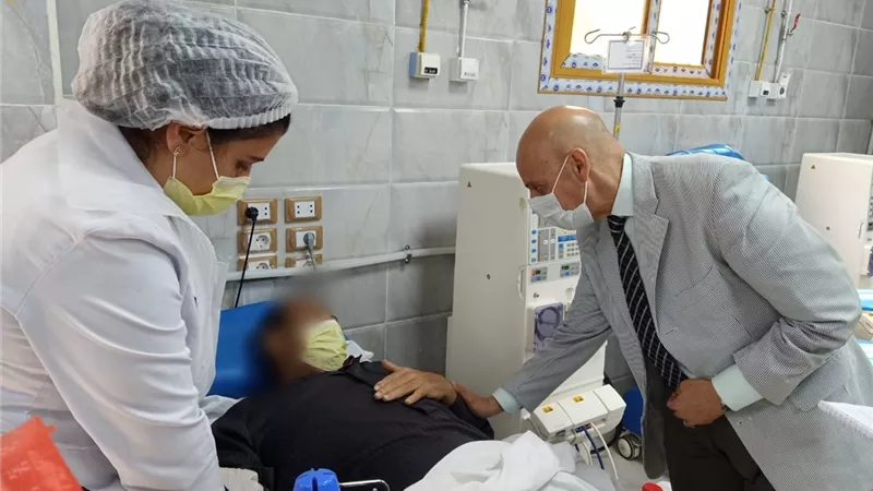 وكيل الصحة بالشرقية يوجه بالتشغيل التجريبي لجناح الكلي الجديد بمستشفى بلبيس