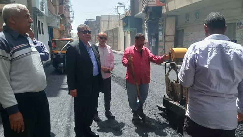 محافظة المنيا : تنفيذ خطة لرصف الشوارع بمدن وقرى المحافظة