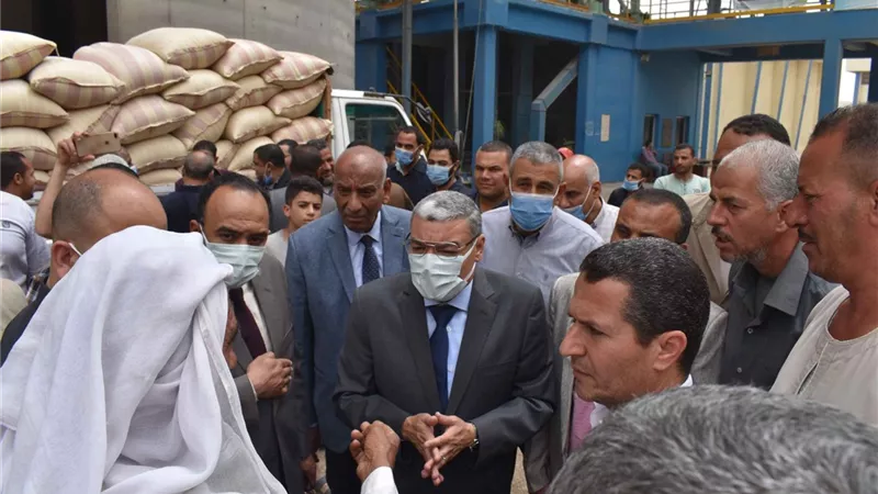 محافظ المنيا : 44 موقعا لاستقبال القمح وحظر النقل خارج المحافظة