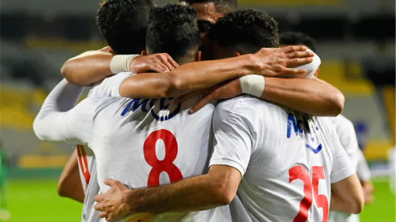 محمد عبدالغنى يسجل الهدف الثانى للزمالك فى شباك الإتحاد