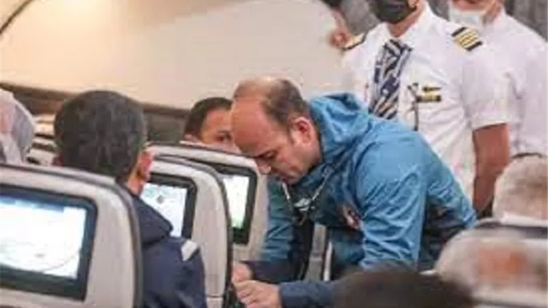 رسالة شكر من مصرللطيران لطبيب الأهلي لإسعافه راكبة مغربية علي طائرة كازابلانكا
