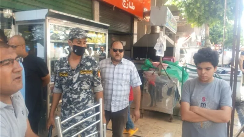 تحرير ٥٠ محضر اشغال وازالة 