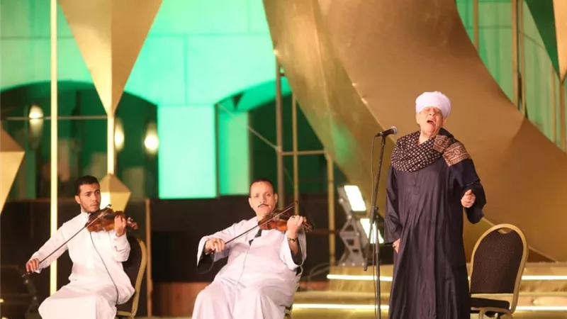 التهامى فى مناجاة مع الله على النافورة واعمال الطرب فى معهد الموسيقى والجمهورية والحضرة ..