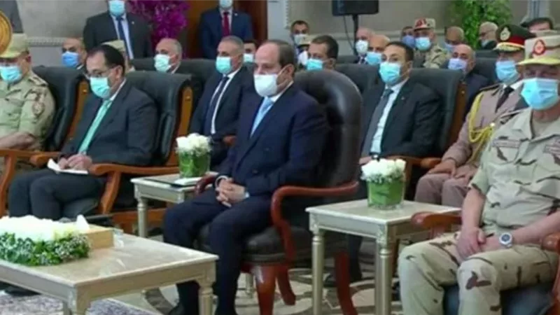 الموقع الرئاسي ينشر فيديو تفقد الرئيس السيسي منطقة توشكى