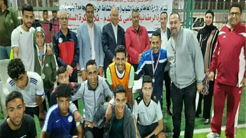 سوسه يشهد ختام فعاليات الدورة الرمضانية لكرة القدم بجامعة بنها