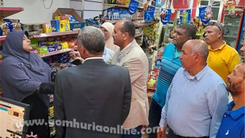 السكرتير المساعد فى اول حملة تفتيشية ببني سويف وناصر