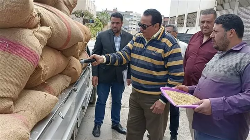 مدير زراعة دمياط يفتتح موسم توريد القمح ..صور