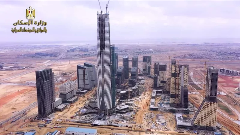 ننشر أحدث تصوير جوي لأبراج منطقة الأعمال المركزية فى العاصمة الإدارية الجديدة