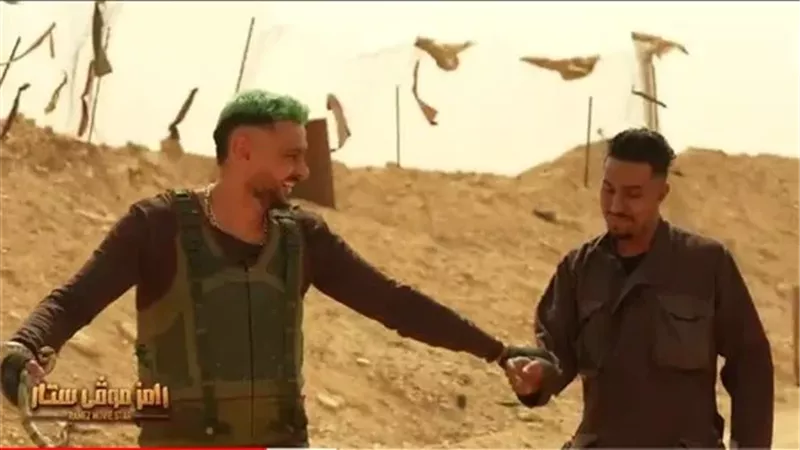 سالم الدوسري فى صدمه بعد اكتشاف مقلب رامز جلال