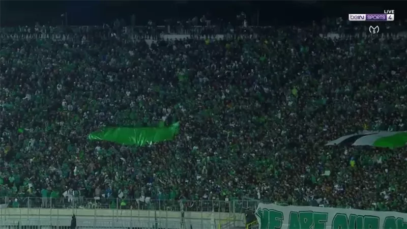 قوات الامن المغربية تفشل فى السيطرة على جماهير الرجاء.. فيديو
