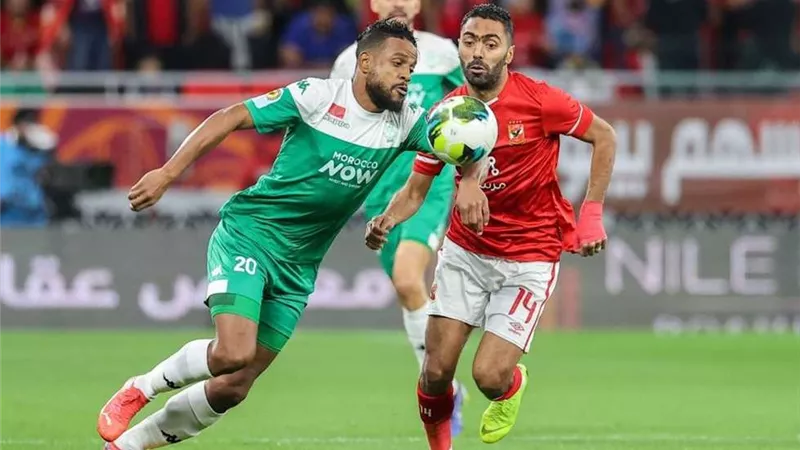 بعد مرور 20 دقيقة.. الرجاء يتقدم على الاهلى بهدف.. وركلة جزاء ضائعة لمعلول.. فيديو