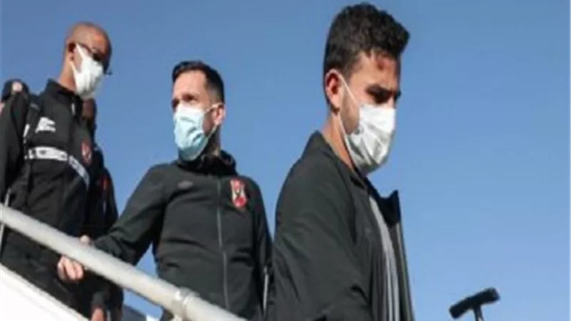 بعثة الاهلى تصل مطار القاهرة قادمة من المغرب