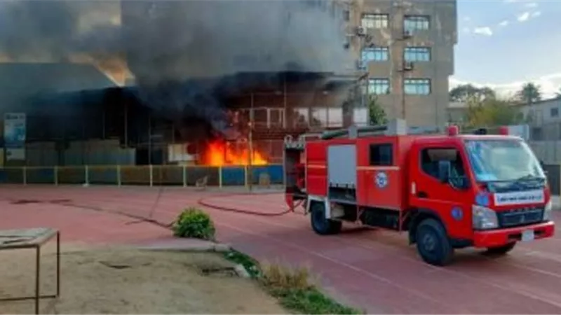 السيطرة على حريق فى عصارة قصب بقنا