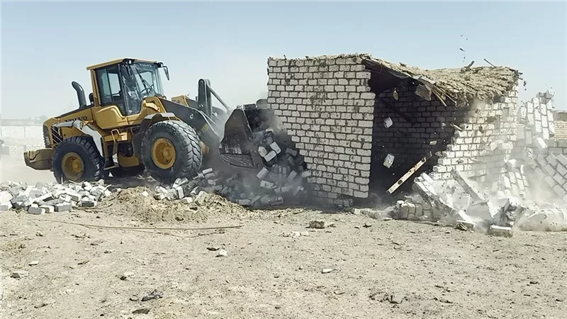 الجيزة تسترد ١٧٠ فدان زراعي و ٣ ألاف م٢ مباني متعدي عليها بالواحات البحرية