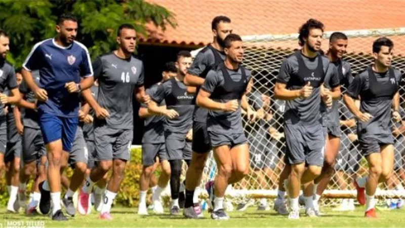 تخصيص فقرة بدنية قوية للاعبين بمران الزمالك
