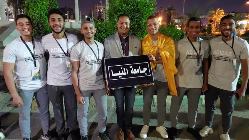 طلاب جامعة المنيا يشاركون فى برنامج 