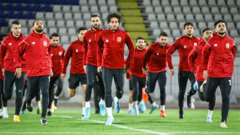 الأهلي يختتم تدريباته استعدادًا لمواجهة طلائع الجيش فى الدورى