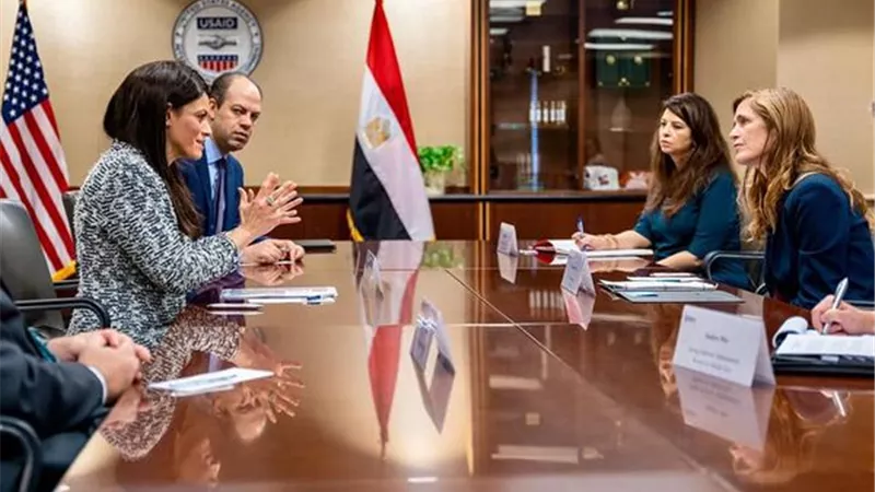 وزيرة التعاون الدولي تؤكد على عمق العلاقات المصرية الأمريكية
