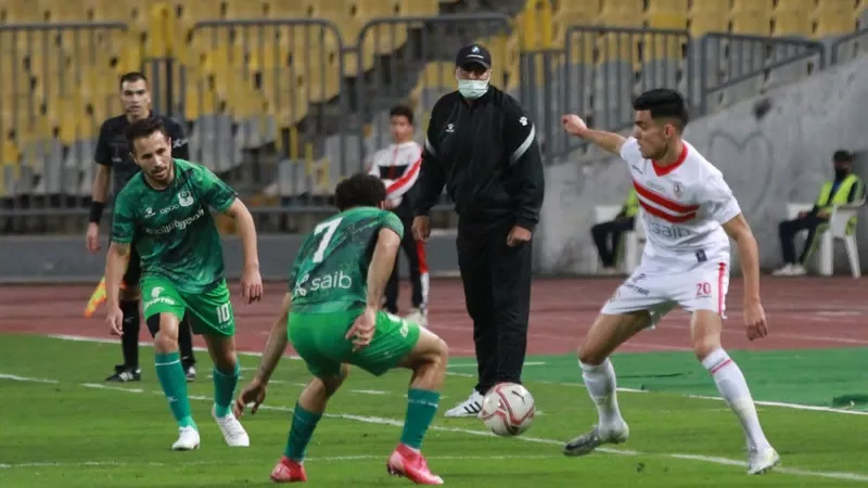 المصرى يُنهى الشوط الأول بهدف فى مرمى الزمالك