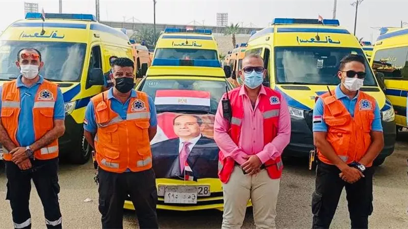 إسعاف السويس ترفع حالة الطوارىء لإستقبال عيد الفطر المبارك