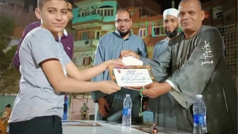 تكريم حفظة القرآن الكريم بمركز شباب برشوم الكبرى بطوخ
