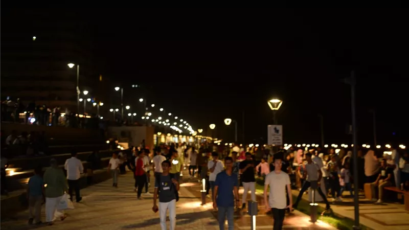 10 ألاف مواطن على كورنيش النيل ببنى سويف خلال يومين فى العيد