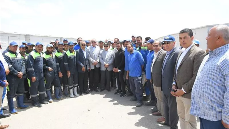 الفريق أسامة ربيع يتابع أعمال التطوير بالمتحف والقرية الرياضية ويعلن بدء استزراع ١١ مليون زريعة جمبري