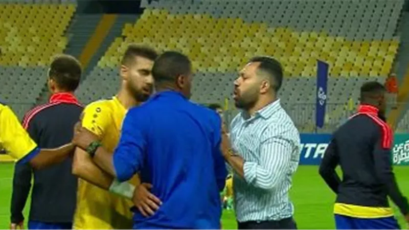 حقيقة خناقة باهر المحمدى وحسنى عبدربه عقب مباراة الاسماعيلى والمصرى